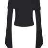 Dahlia top met één schouder – Zwart Dahlia top met één schouder – Zwart
