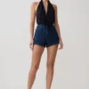 Dan Diamante Denim Shorts – Midnight Blue Dan Diamante Denim Shorts – Midnight Blue