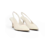 Dasha lakleren slingback-hakken – ivoor Dasha lakleren slingback-hakken – ivoor