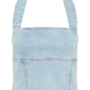 Dayna Denim Haltertop – Lichtblauw Dayna Denim Haltertop – Lichtblauw