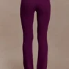 Diya geribde broek met hoge taille en draadzoom – Pruim Diya geribde broek met hoge taille en draadzoom – Pruim
