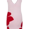 Dorothy gebreide mini-jurk met print – rode Deco Fleur-print Dorothy gebreide mini-jurk met print – rode Deco Fleur-print