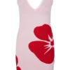 Dorothy gebreide mini-jurk met print – rode Deco Fleur-print Dorothy gebreide mini-jurk met print – rode Deco Fleur-print