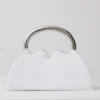 Elianne satijnen frame-clutch – Wit Elianne satijnen frame-clutch – Wit
