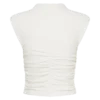 Ellia mouwloze top met hoge hals – Wit