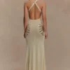 Ellington gebreide maxi-jurk met pailletten – ivoor Ellington gebreide maxi-jurk met pailletten – ivoor