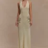Ellington gebreide maxi-jurk met pailletten – ivoor Ellington gebreide maxi-jurk met pailletten – ivoor