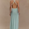 Ellington gebreide maxi-jurk met pailletten – Lagoon Ellington gebreide maxi-jurk met pailletten – Lagoon