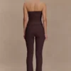 Elodie geribbelde gebreide broek – Chocolade Elodie geribbelde gebreide broek – Chocolade