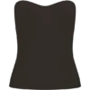 Elodie strapless gebreide top met cups – Chocolade Elodie strapless gebreide top met cups – Chocolade