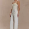 Elodie strapless gebreide top met cups – ivoor Elodie strapless gebreide top met cups – ivoor