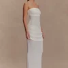 Elora strapless gebreide maxi-jurk – ivoor Elora strapless gebreide maxi-jurk – ivoor