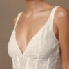 Elsie bustiertop met parels – Wit Elsie bustiertop met parels – Wit