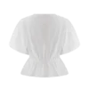 Emilie katoenen top met pofmouwen – Wit Emilie katoenen top met pofmouwen – Wit