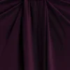 Erina Slinky gerimpelde maxi-rok met hardware – Aubergine