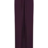 Erina Slinky gerimpelde maxi-rok met hardware – Aubergine