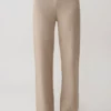 Evan gebreide broek met wijde pijpen – Beige gemêleerd Evan gebreide broek met wijde pijpen – Beige gemêleerd