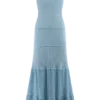Finley maxi-jurk van pointelle-breisel – Korenbloemblauw Finley maxi-jurk van pointelle-breisel – Korenbloemblauw