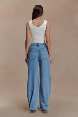 Flossie Multi Way Denim Jeans – Klassiek Blauw