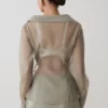 Frankie Organza Cross-Over Shirt – Rook Frankie Organza Cross-Over Shirt – Rook