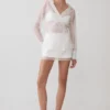 Frankie satijnen minirok – wit Frankie satijnen minirok – wit