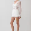 Frankie satijnen minirok – wit Frankie satijnen minirok – wit