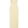 Galilea crêpe gedrapeerde maxi-jurk – Lemon Galilea crêpe gedrapeerde maxi-jurk – Lemon