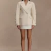 Wesley gestructureerde blazer – Buttercream Wesley gestructureerde blazer – Buttercream