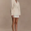 Wesley gestructureerde blazer – Buttercream Wesley gestructureerde blazer – Buttercream