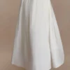 Greta gerimpelde maxi-rok – Wit