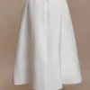 Greta gerimpelde maxi-rok – Wit