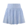 Gretel Hem minirok – Blauw met krijtstreep