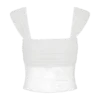 Guinevere kanten en mesh top – ivoor Guinevere kanten en mesh top – ivoor