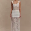 Guinevere kanten en mesh top – ivoor Guinevere kanten en mesh top – ivoor