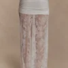 Guinevere maxi-rok van kant en mesh – ivoor Guinevere maxi-rok van kant en mesh – ivoor
