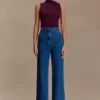 Hadleigh mouwloze slinky top – Bordeauxrood Hadleigh mouwloze slinky top – Bordeauxrood