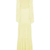 Haille gebreide chiffon maxi-jurk – Lemon Haille gebreide chiffon maxi-jurk – Lemon