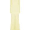 Haille gebreide chiffon maxi-jurk – Lemon Haille gebreide chiffon maxi-jurk – Lemon