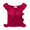 Haisley gebreide top met blote schouders – Framboos Haisley gebreide top met blote schouders – Framboos