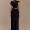 Haven Slinky Twist Midi-rok – Zwart Haven Slinky Twist Midi-rok – Zwart