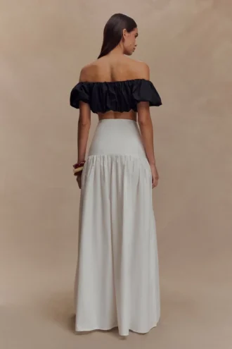 Herfst maxi-rok – Wit