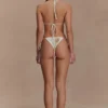 Huntleigh gehaakte bikinibroek – Witte & gouden zonnedruk Huntleigh gehaakte bikinibroek – Witte & gouden zonnedruk