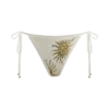 Huntleigh gehaakte bikinibroek – Witte & gouden zonnedruk Huntleigh gehaakte bikinibroek – Witte & gouden zonnedruk