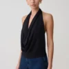 Huyen Modal Top met Cowl-hals – Zwart Huyen Modal Top met Cowl-hals – Zwart