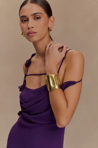 Ilania armband met textuur – goud