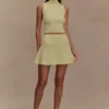 Indy Pointelle gebreide top – Lemon Indy Pointelle gebreide top – Lemon