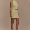 Indy Pointelle gebreide top – Lemon Indy Pointelle gebreide top – Lemon