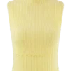 Indy Pointelle gebreide top – Lemon Indy Pointelle gebreide top – Lemon