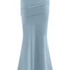 Irene gerimpelde gebreide maxi-rok – Blauw Irene gerimpelde gebreide maxi-rok – Blauw