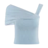 Irene gerimpelde gebreide top – Blauw Irene gerimpelde gebreide top – Blauw